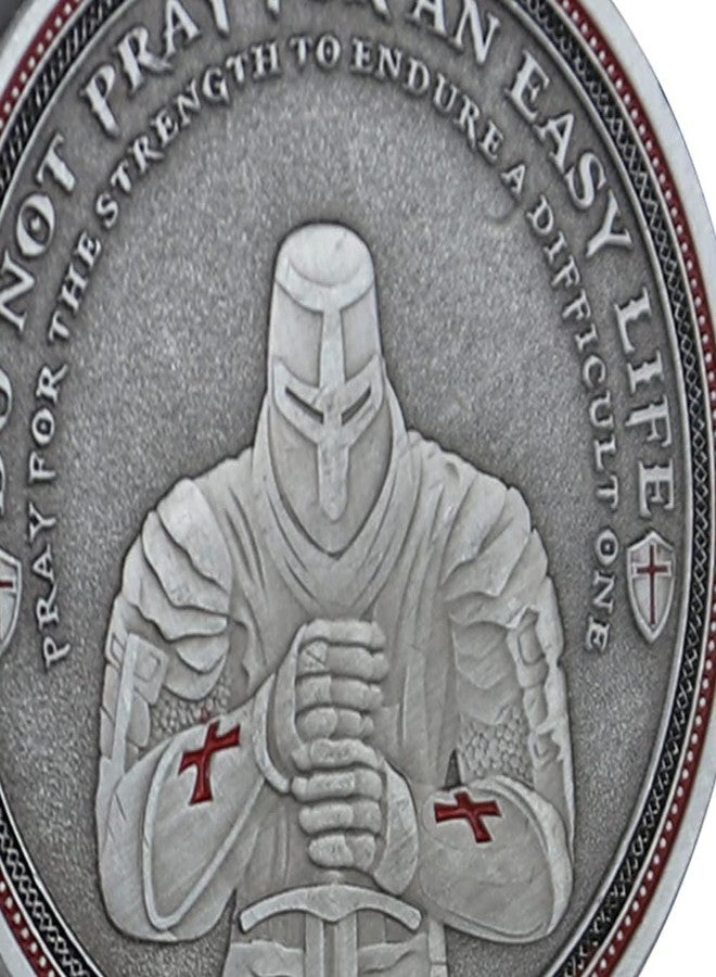 Glamtune The Knight Templar Challenge Coin Red Cross Religious Coin Collection Gift - Image 4